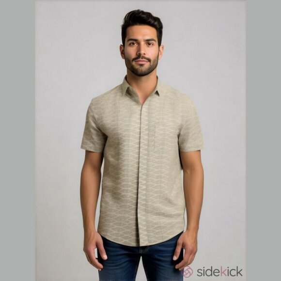 CPO Provisions Short Sleeve Button Up Size Large - Picture 1 of 5